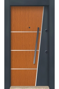 DORTURK ÇELİK KAPI SİSTEMLERİ Dış Iklim Kapısı, Yağmura Güneşe Dayanıklı Çelik Kapı Sol 3